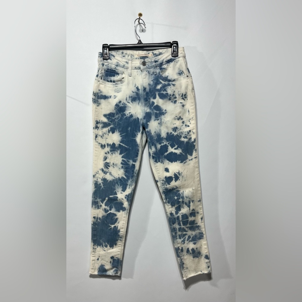 Levi's 721 High‎ Rise Skinny Ankle tie-dye jeans Women’s Size 28 Inseam 26”